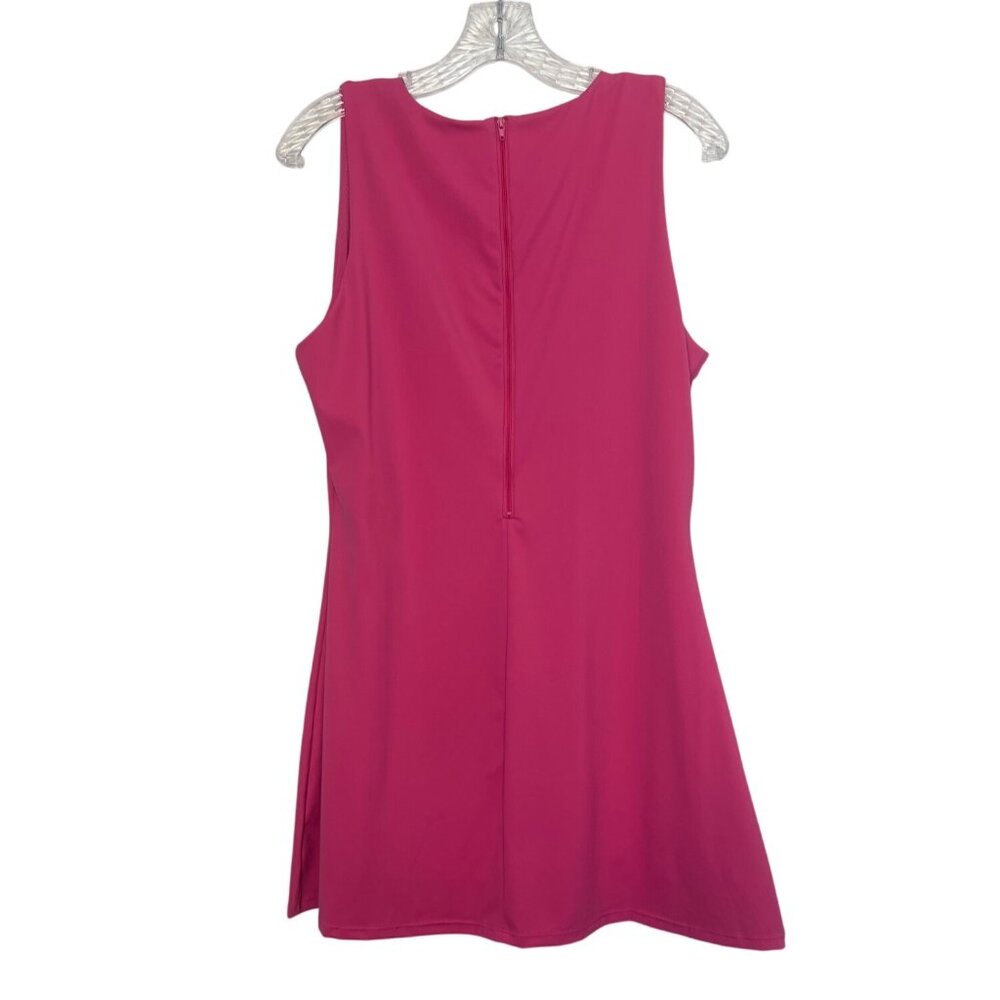 Qinsen Sleeveless Tennis Golf Dress Womens XL Pink New Undershorts - Picture 3 of 11